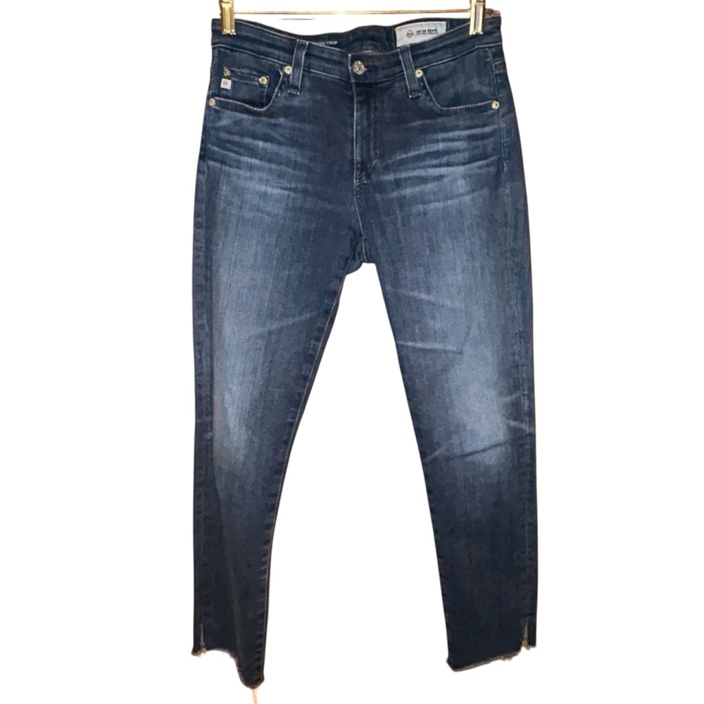 AG Adriano Goldschmied Prima Crop Cigarette Jeans 27R Raw Hem Stretch‎